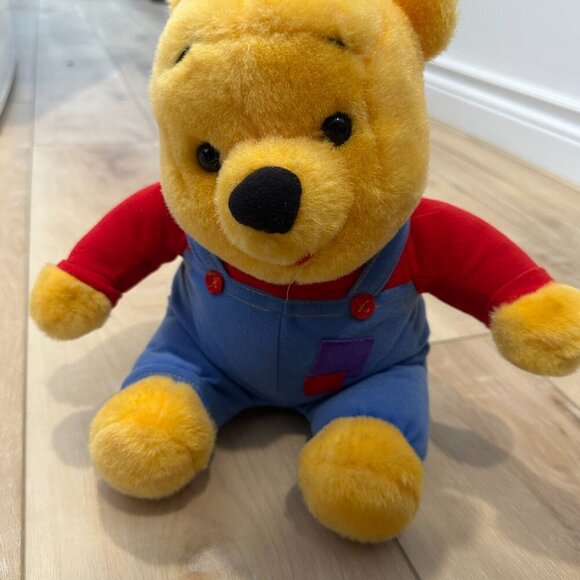 1997 WALT DISNEY MATTEL ARCO TOYS WINNIE THE POOH STUFFED PLUSH TALKING BEAR 26” - Picture 5 of 7